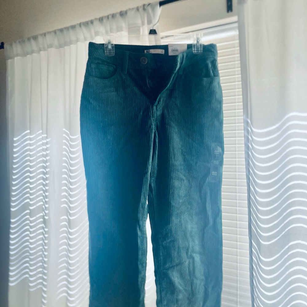 NWT Teal Green Corduroy Pants - Picture 2 of 5
